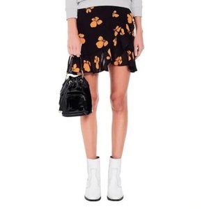 GANNI Fairfax Georgette Floral Mini Skirt